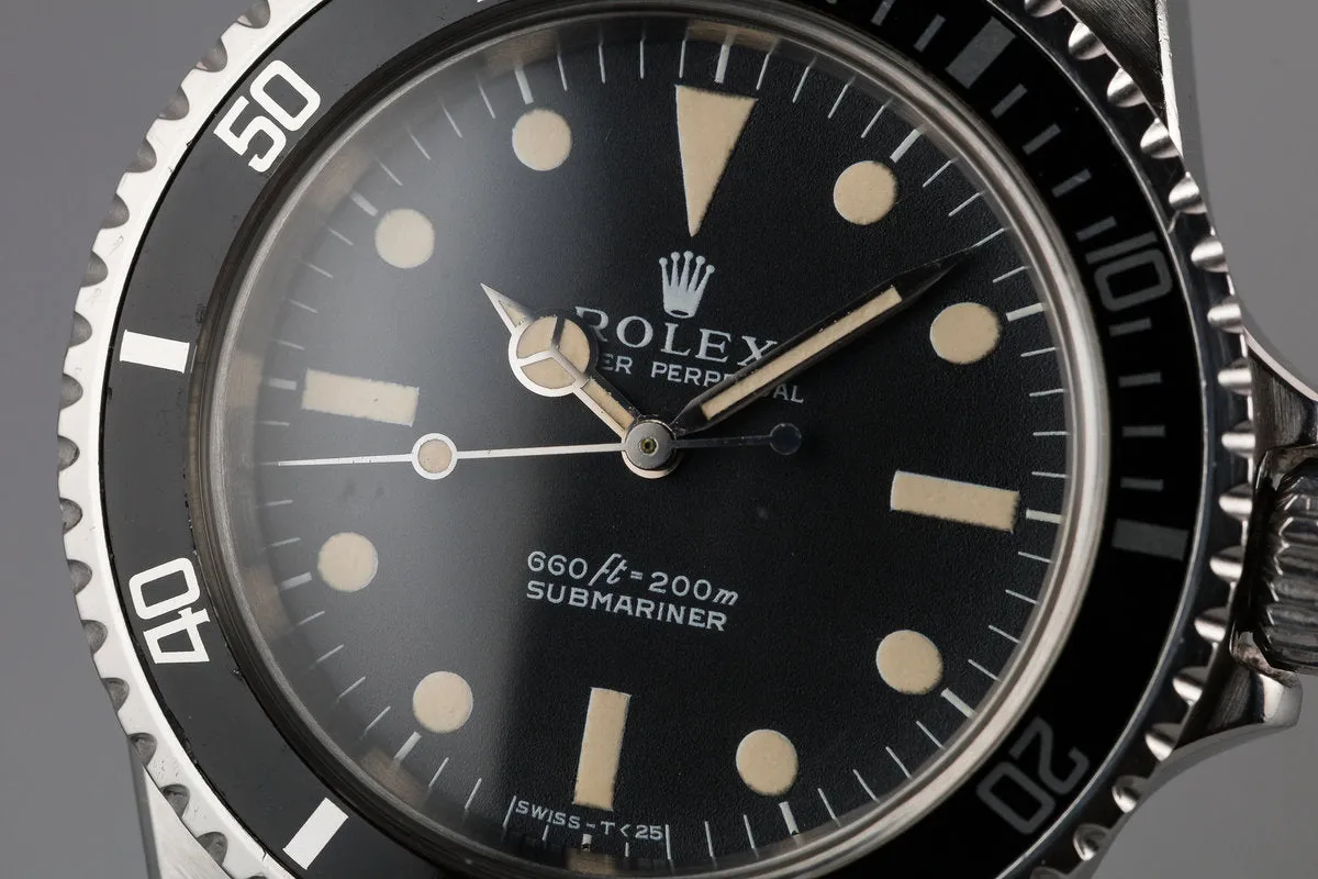 1971 Rolex Submariner 5513 Serif Dial