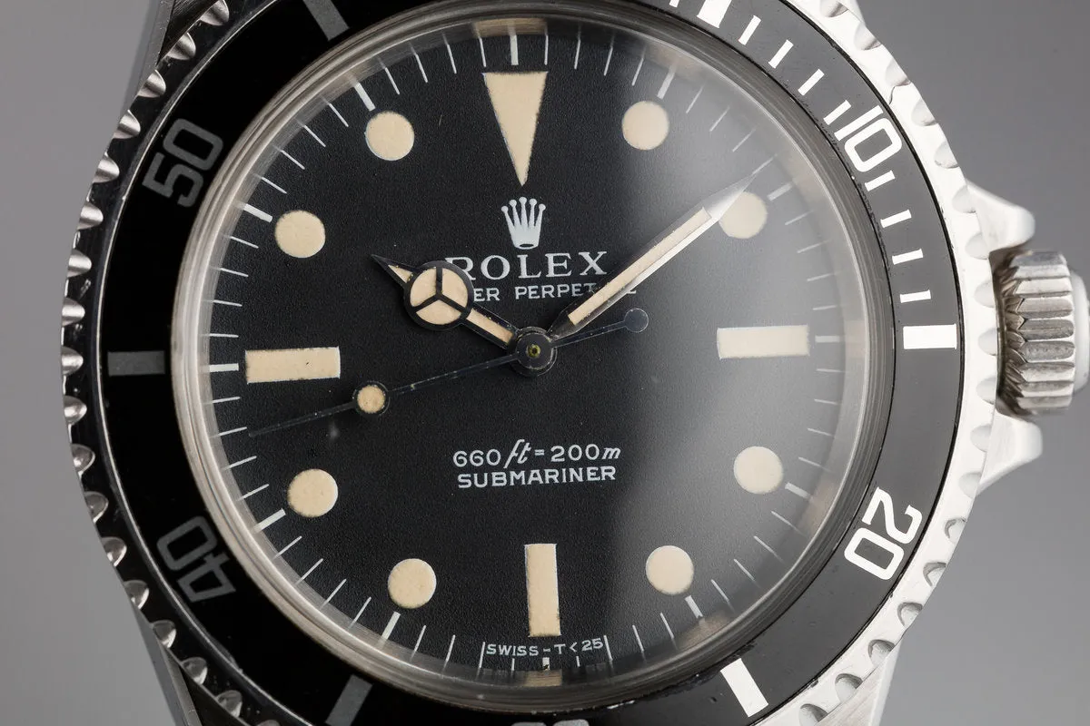 1971 Rolex Submariner 5513 Serif Dial