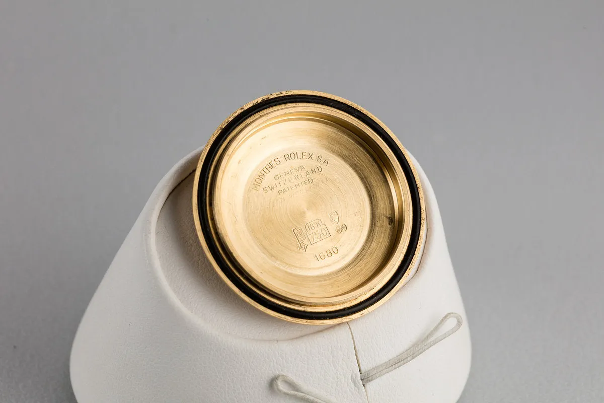 1978 Rolex 18K YG Submariner 1680 with Matte Black Nipple Dial