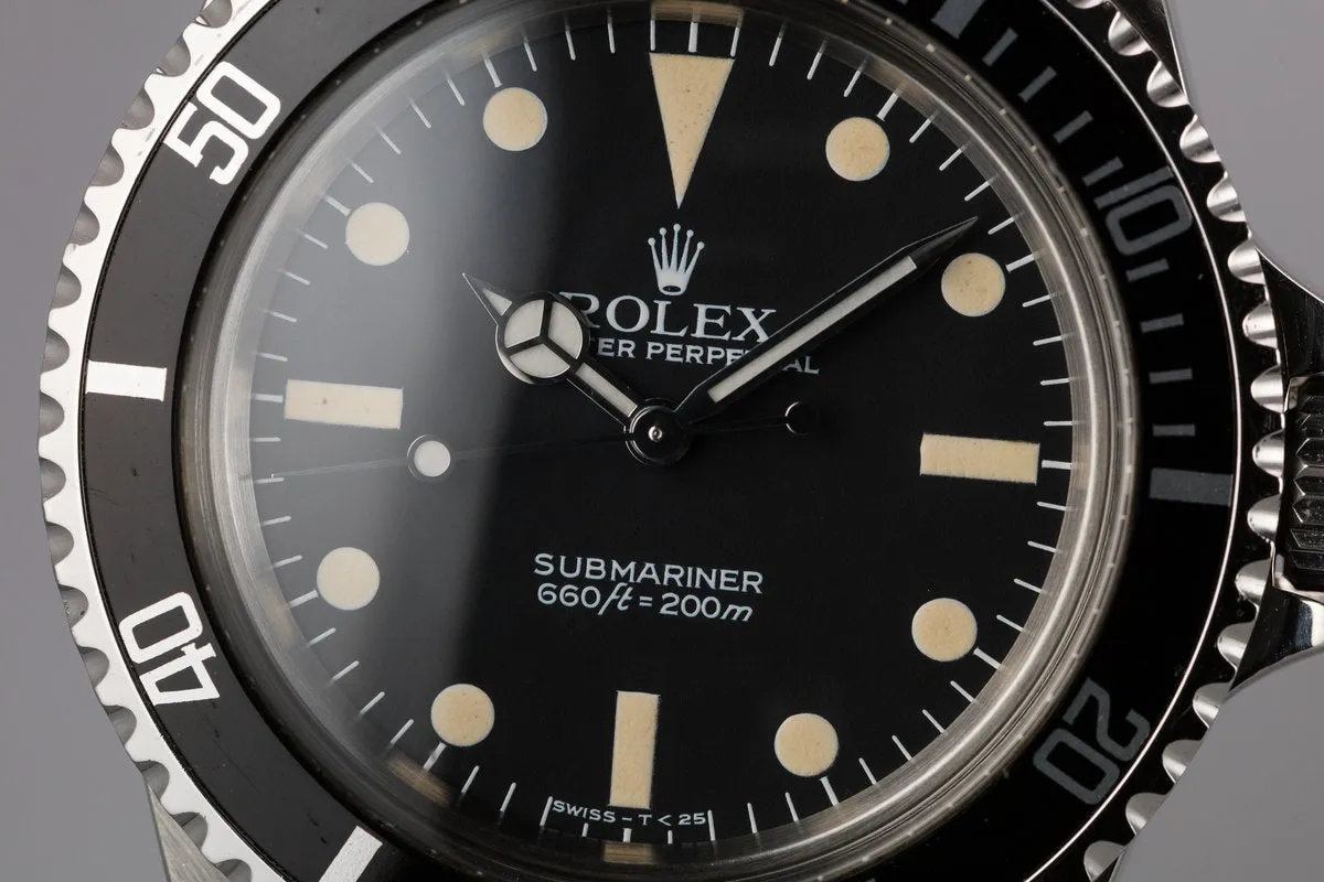 1984 Rolex Submariner 5513 MK V Maxi Dial