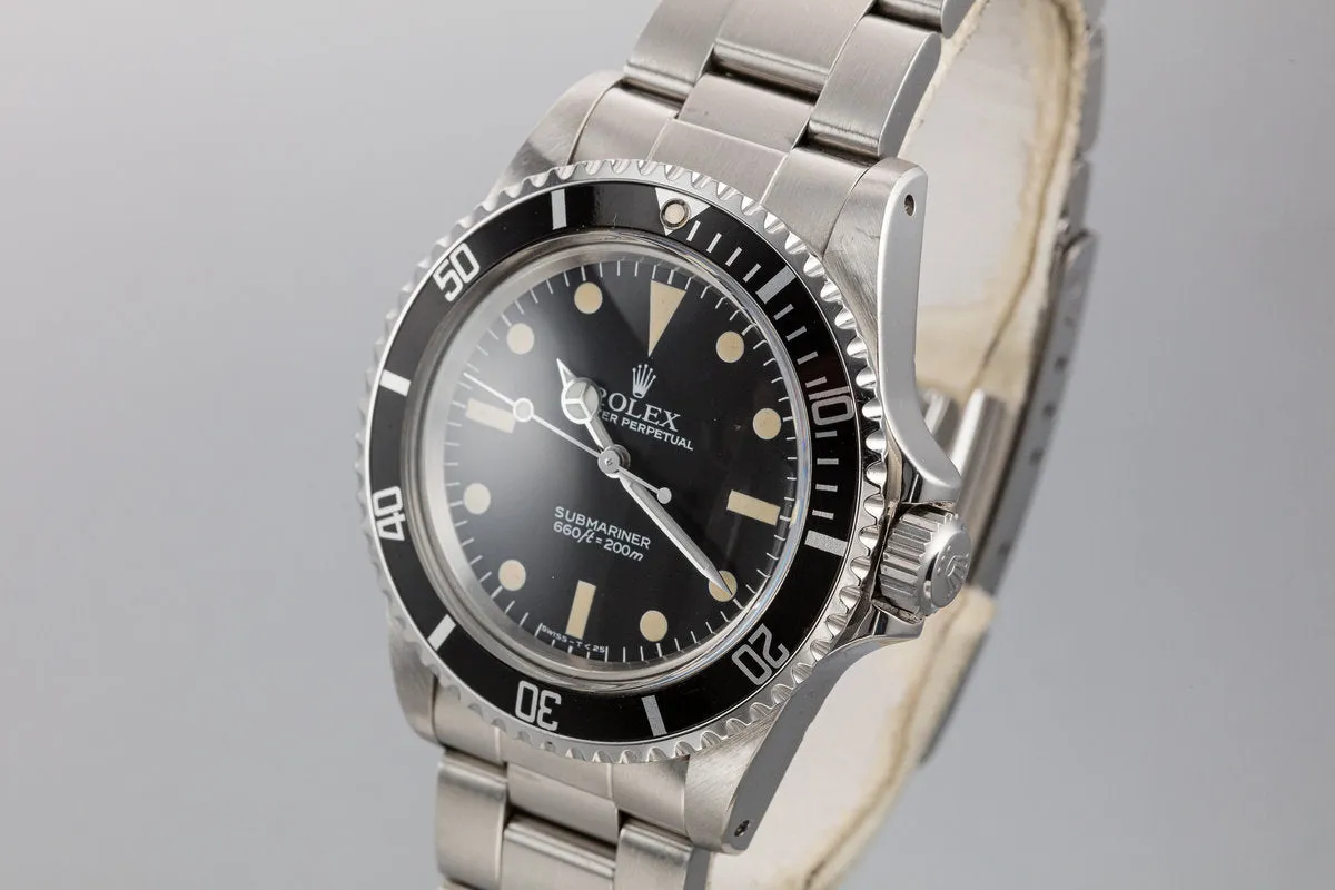 1984 Rolex Submariner 5513 MK V Maxi Dial