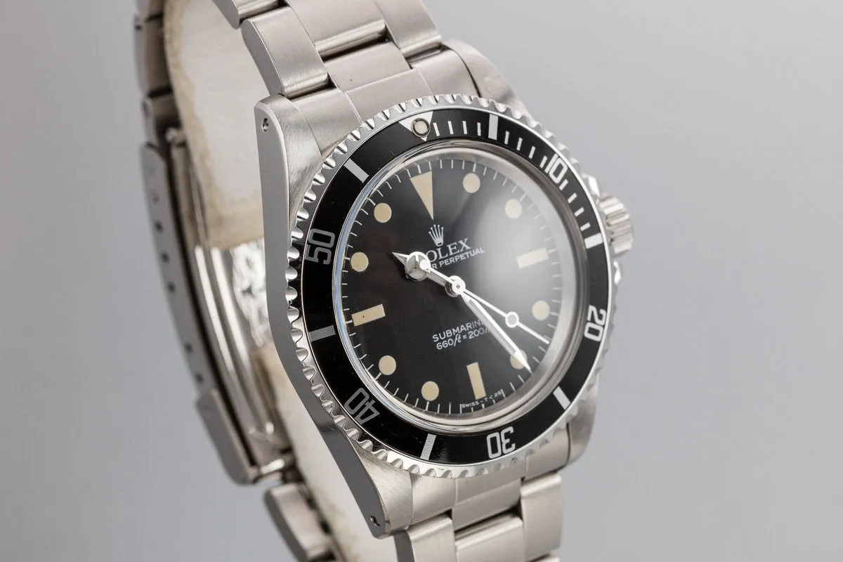 1984 Rolex Submariner 5513 MK V Maxi Dial