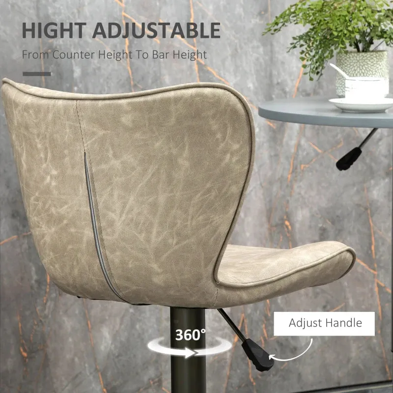 2 Swivel Bar Stools - ‎Light Gray