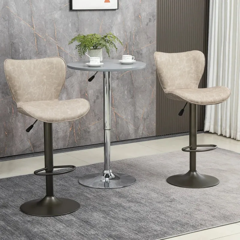 2 Swivel Bar Stools - ‎Light Gray