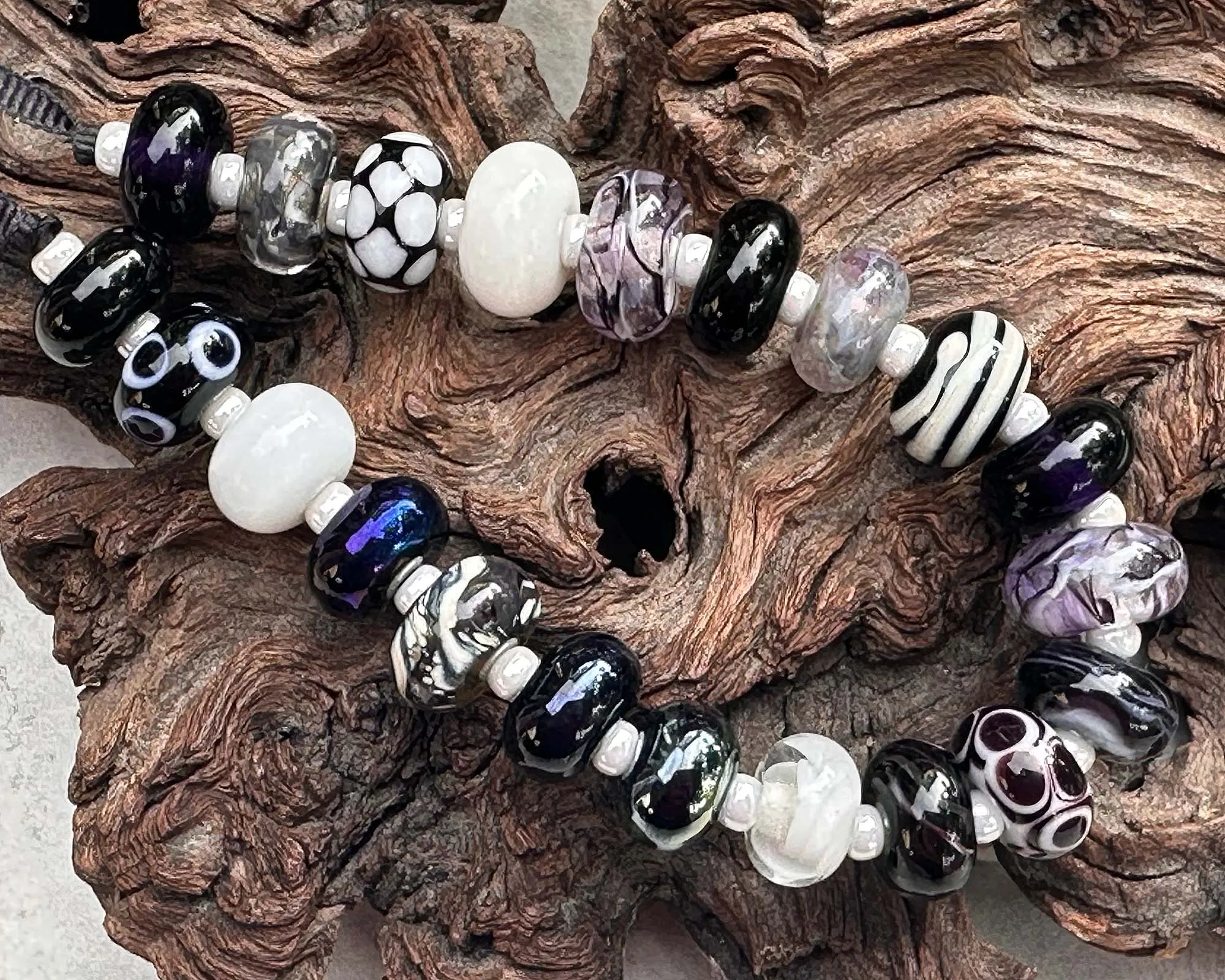 21 Black Orphans Lampwork Beads Set SRA