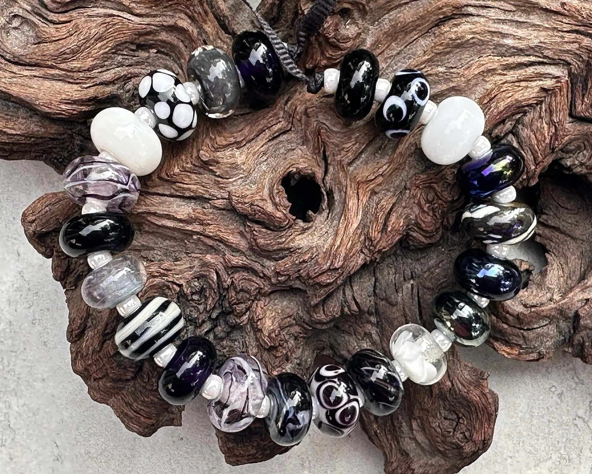 21 Black Orphans Lampwork Beads Set SRA