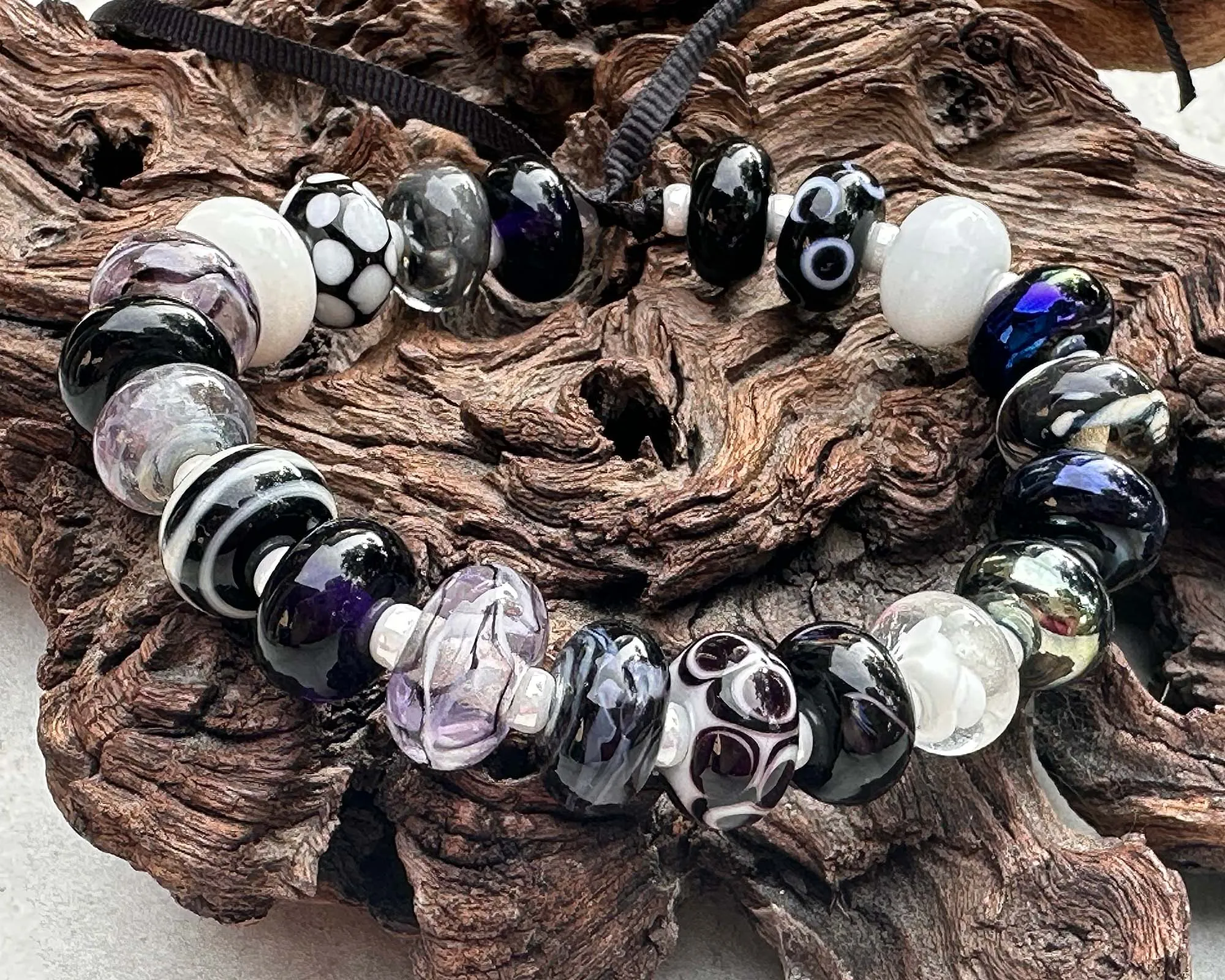 21 Black Orphans Lampwork Beads Set SRA