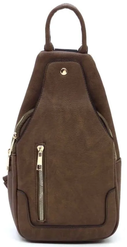 AD2766 Vegan Leather Fashion Sling Bag