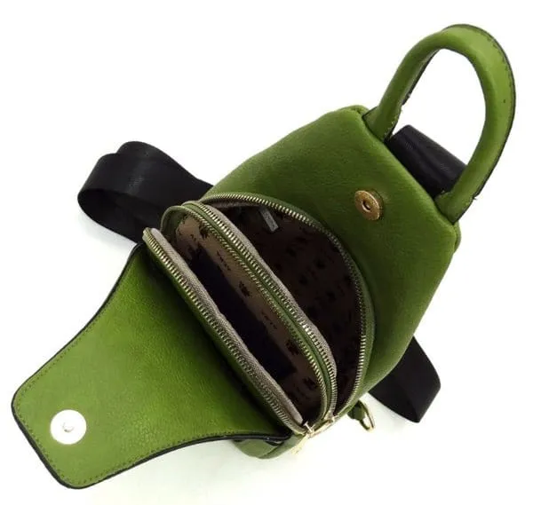 AD2766 Vegan Leather Fashion Sling Bag