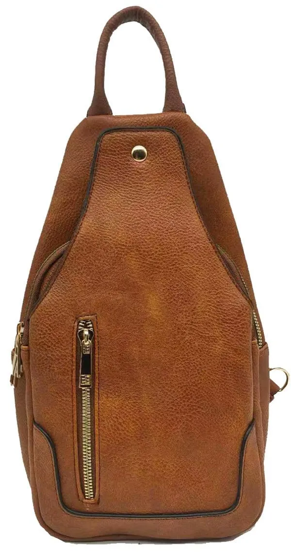 AD2766 Vegan Leather Fashion Sling Bag