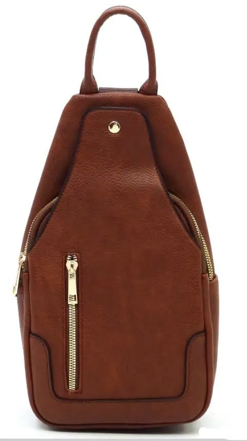 AD2766 Vegan Leather Fashion Sling Bag