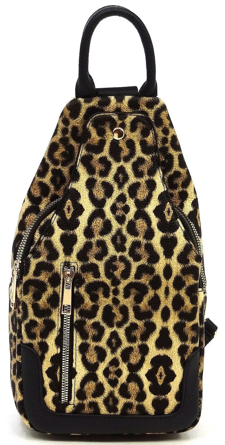 AD2766 Vegan Leather Fashion Sling Bag