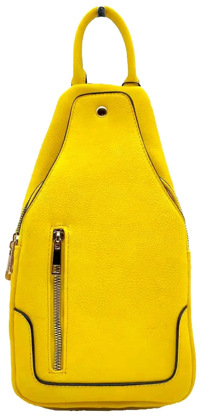 AD2766 Vegan Leather Fashion Sling Bag