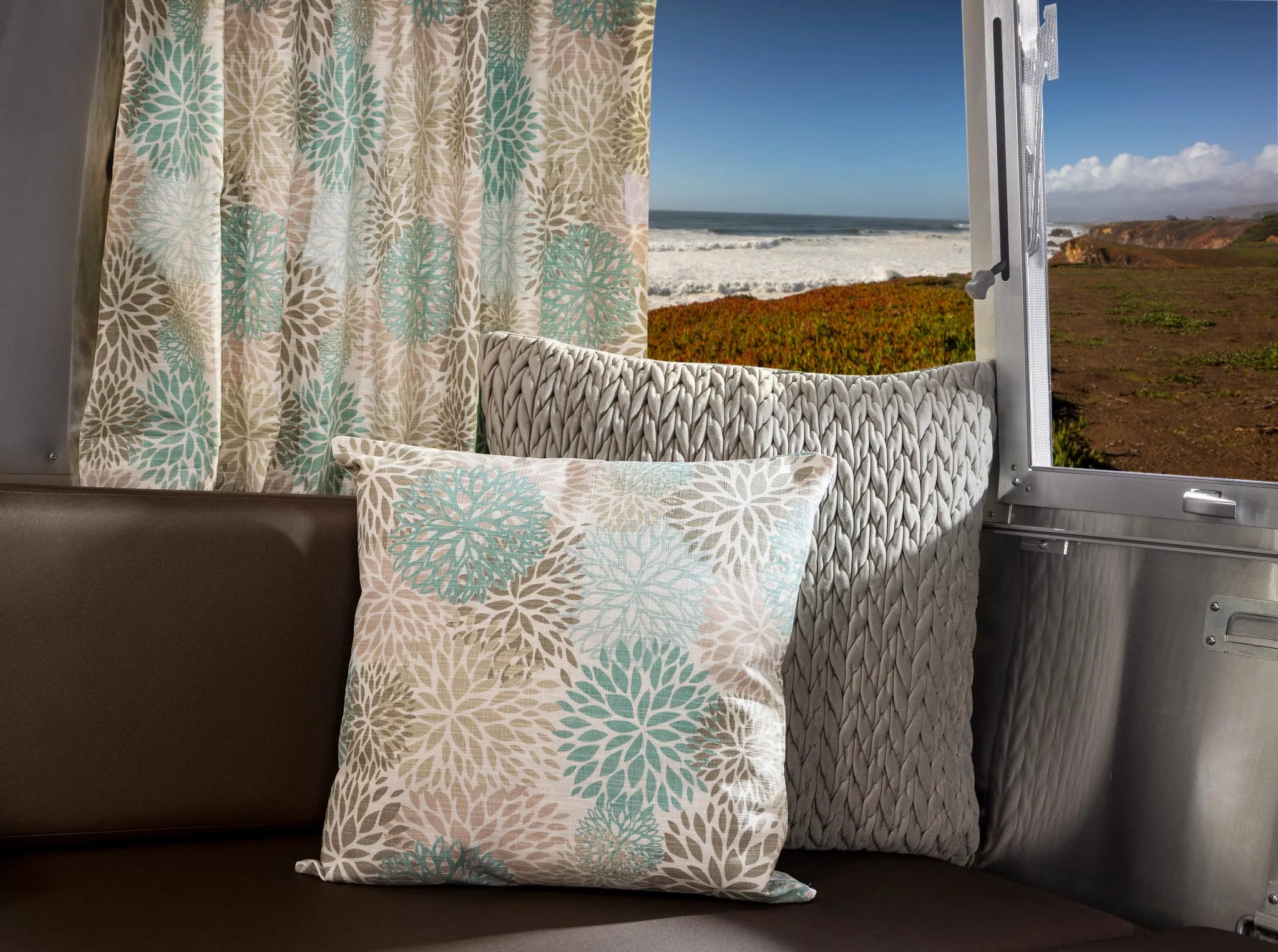 Airstream Printed Custom Curtains for Pendleton Travel Trailers
