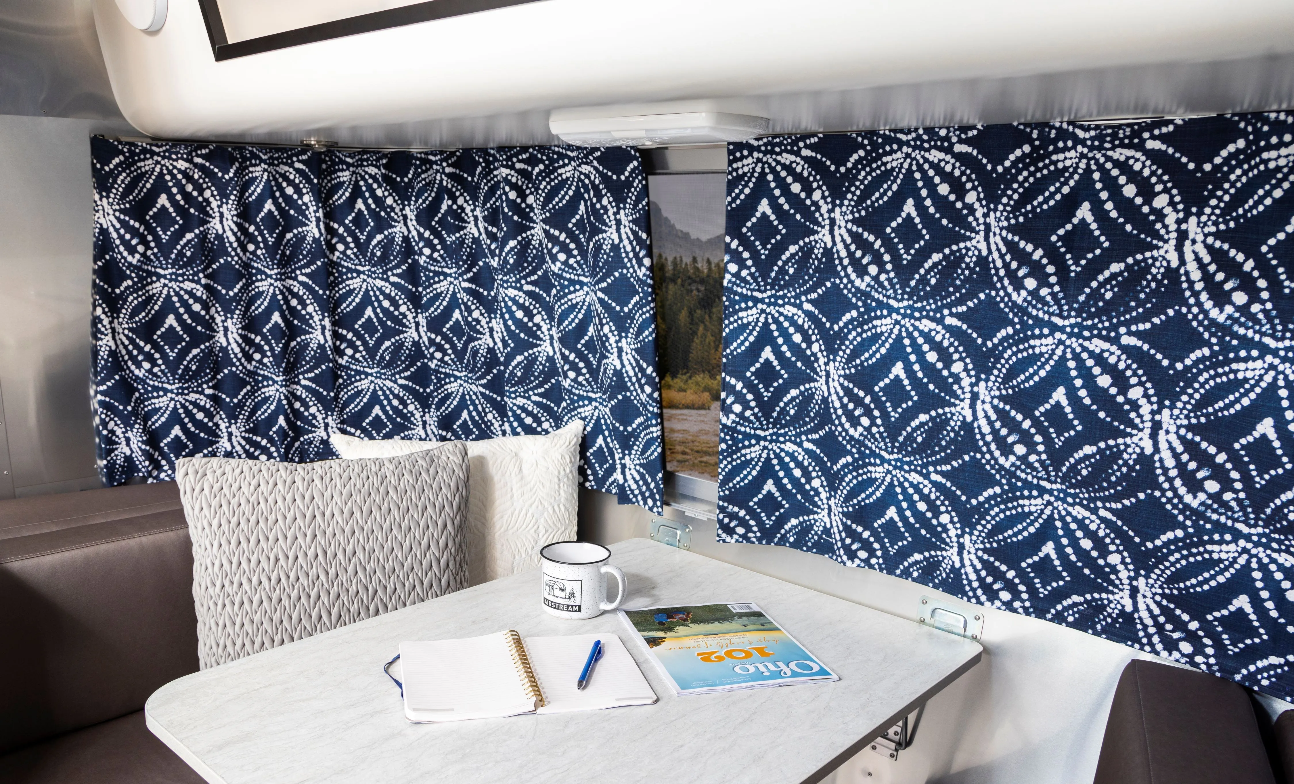 Airstream Printed Custom Curtains for Pendleton Travel Trailers