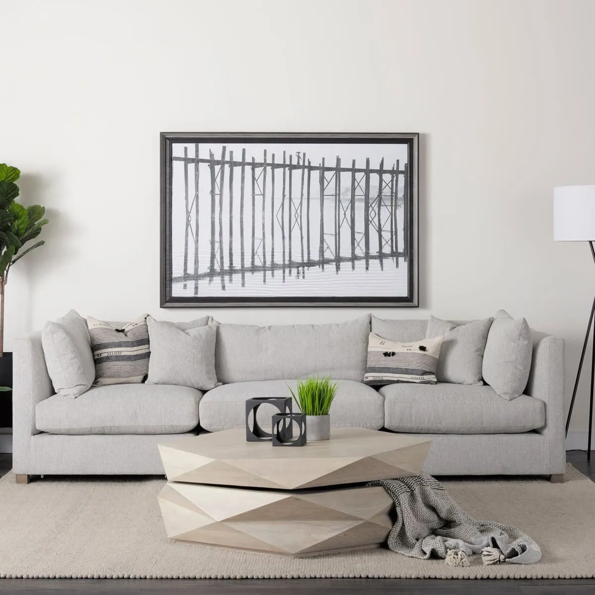 Arreto Coffee Table White Wood