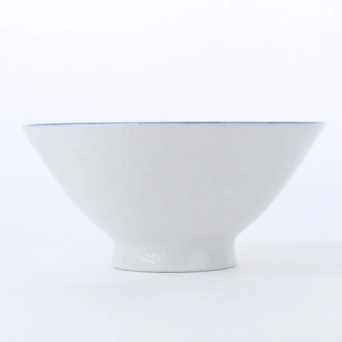 Awayuki Ashi Light Snowfall Reed Ceramic Rice Bowl L d.15.2cm