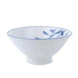 Awayuki Ashi Light Snowfall Reed Ceramic Rice Bowl L d.15.2cm