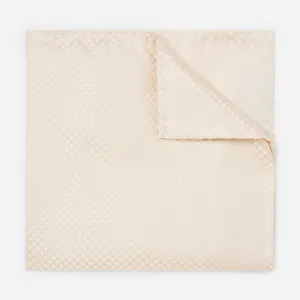 Be Married Checks Light Champagne Pocket Square