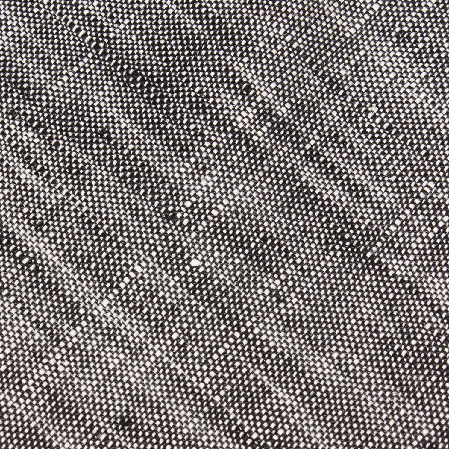 Black Linen Chambray Pocket Square