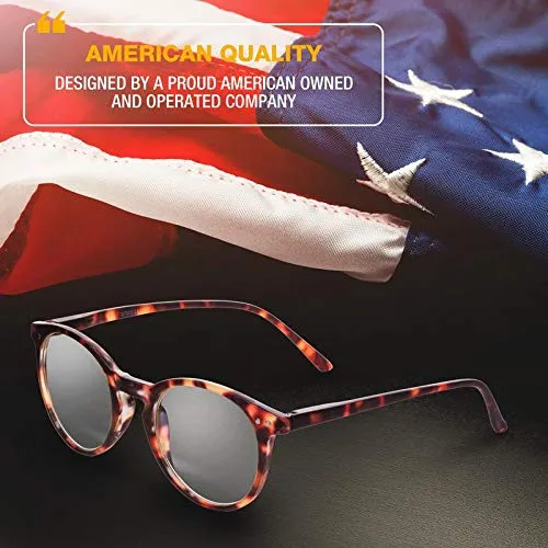 Blue Light Blocking Glasses - Computer Screen Bluelight Protection - Anti UV Glare - Hatteras Model ( 1.25, Tortoise)