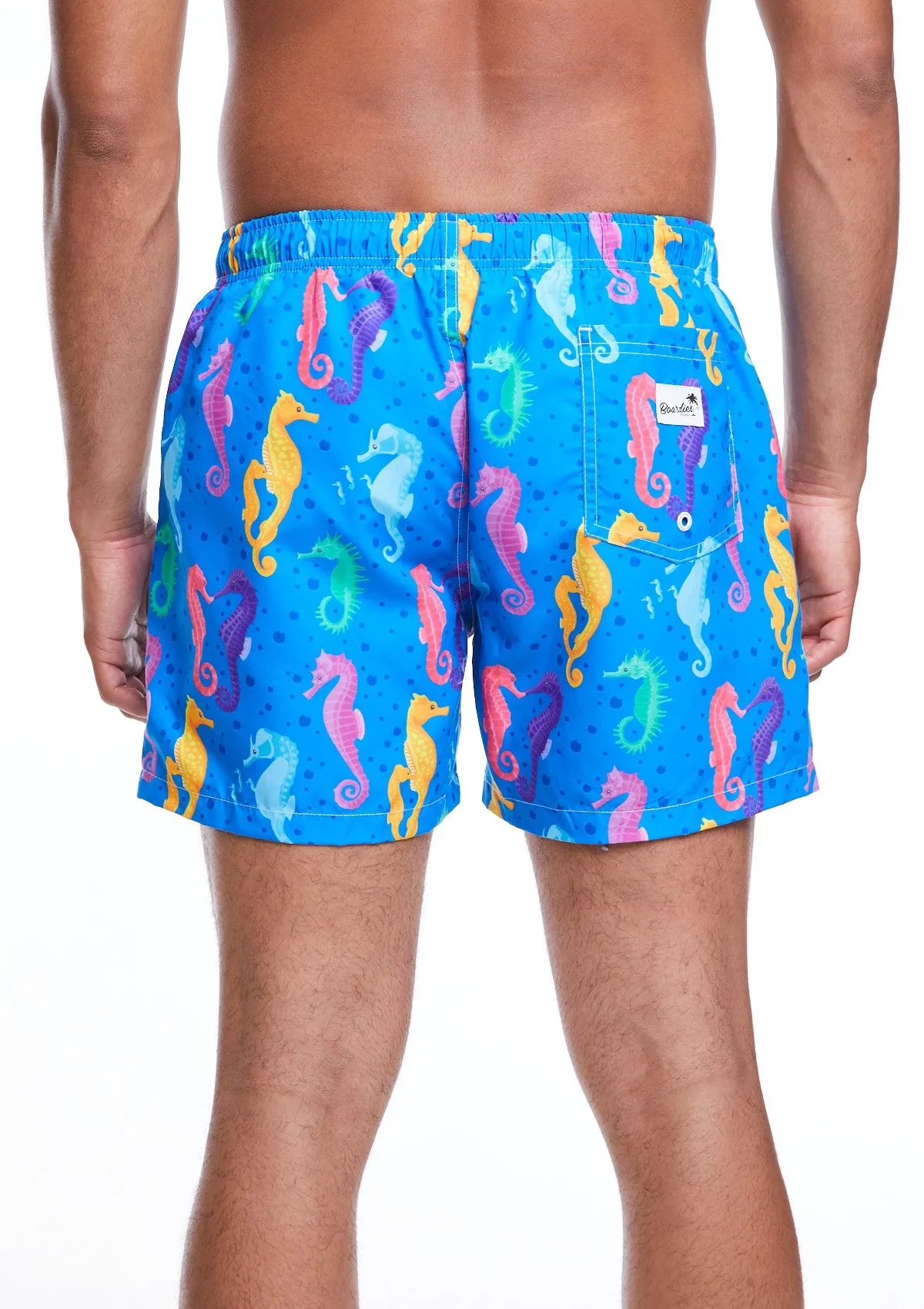 Boardies Seahorses Shortie Length Swim Shorts