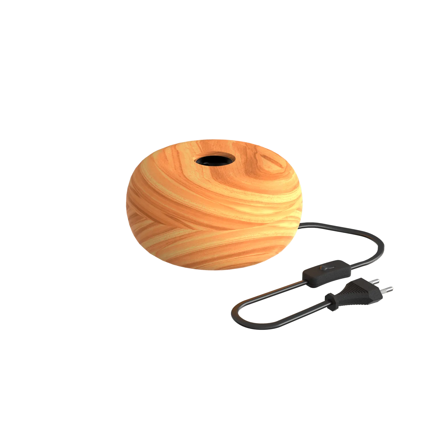 Calex Table Lamp Round - E27 - FSC Wood - Excl. light source