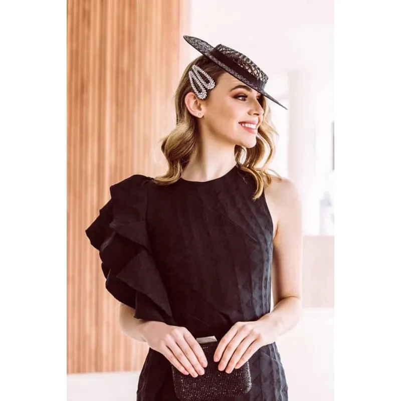 Cassy Boater | Black