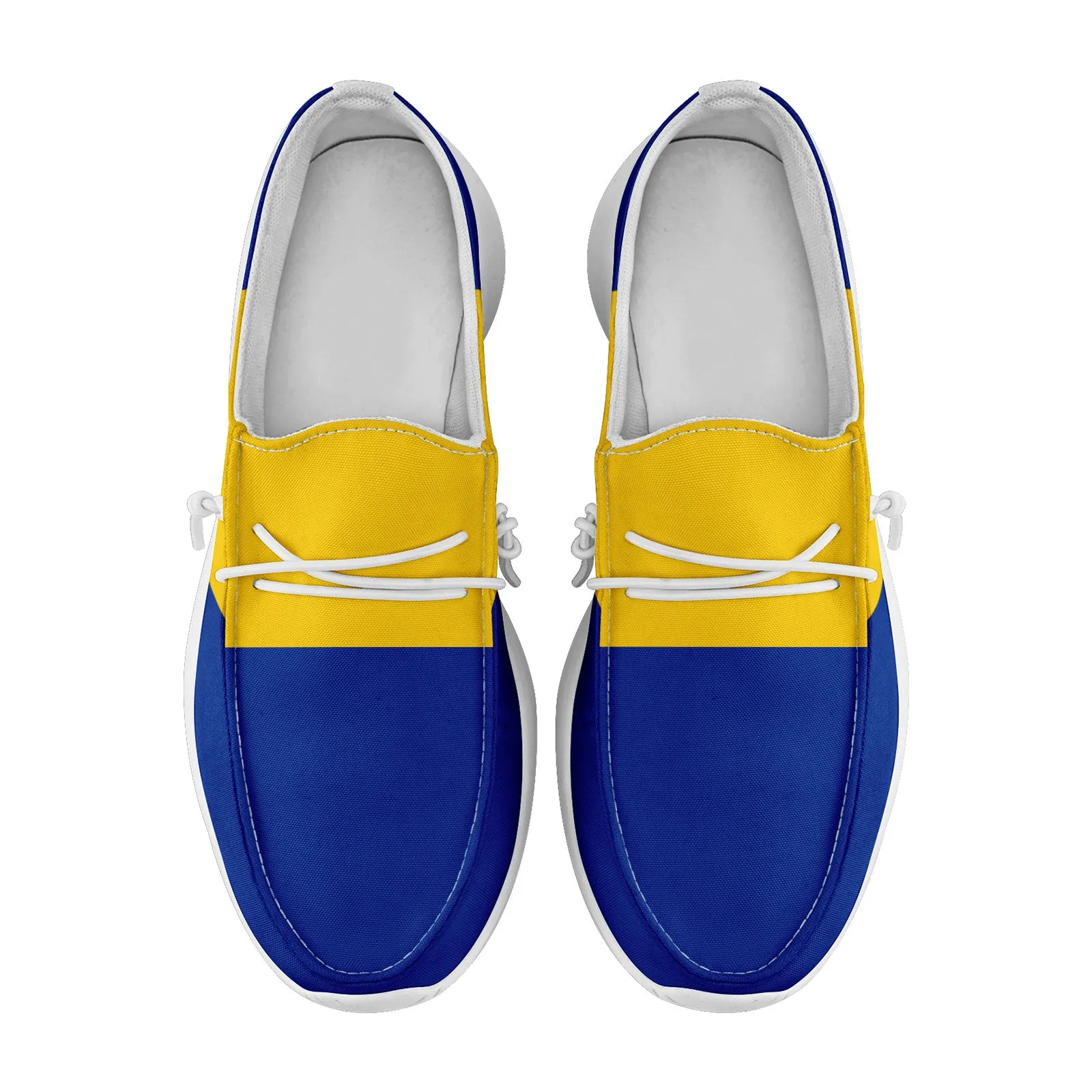Custom Blue Yellow Los Angeles Jacket and Sports Shoes Combo Offer Personalized Combo ZH-D020294-15