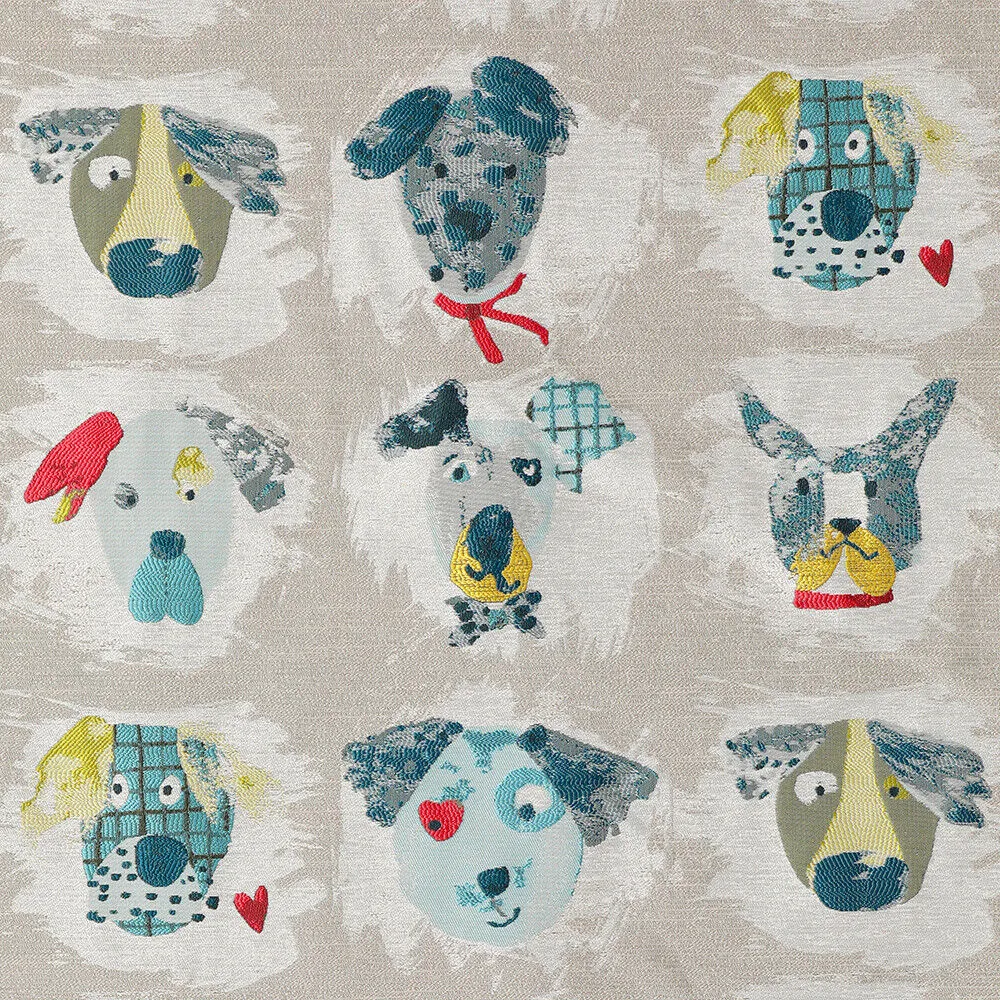 Dog Dogaholic Multi Jacquard Upholstery Drapery Fabric By The Yard