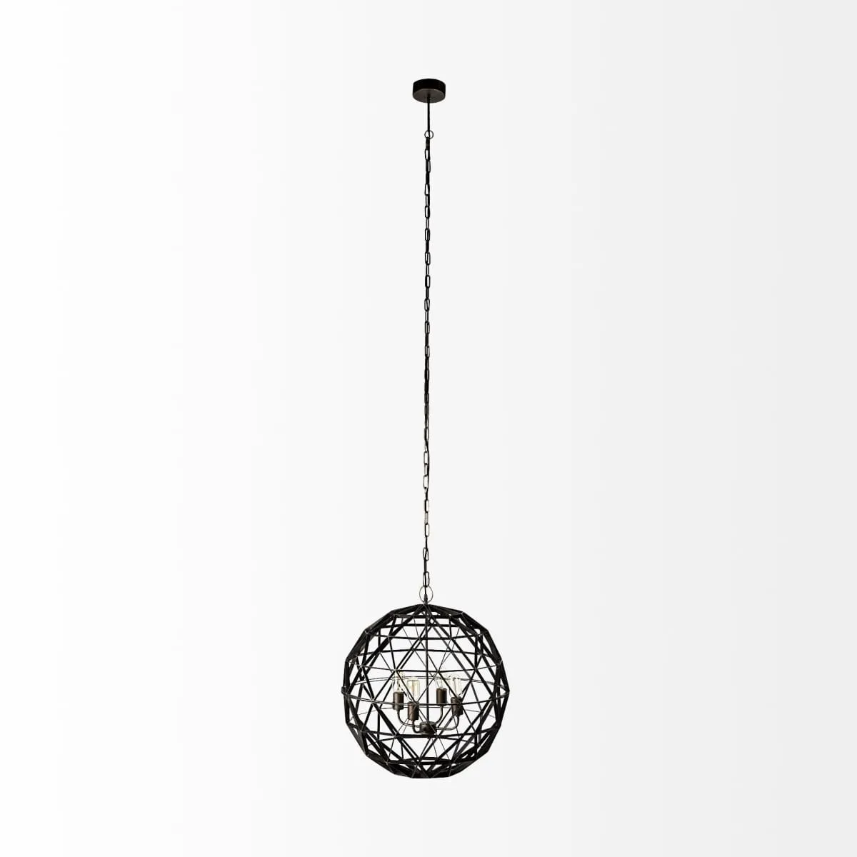 Dyson Chandelier Black Metal