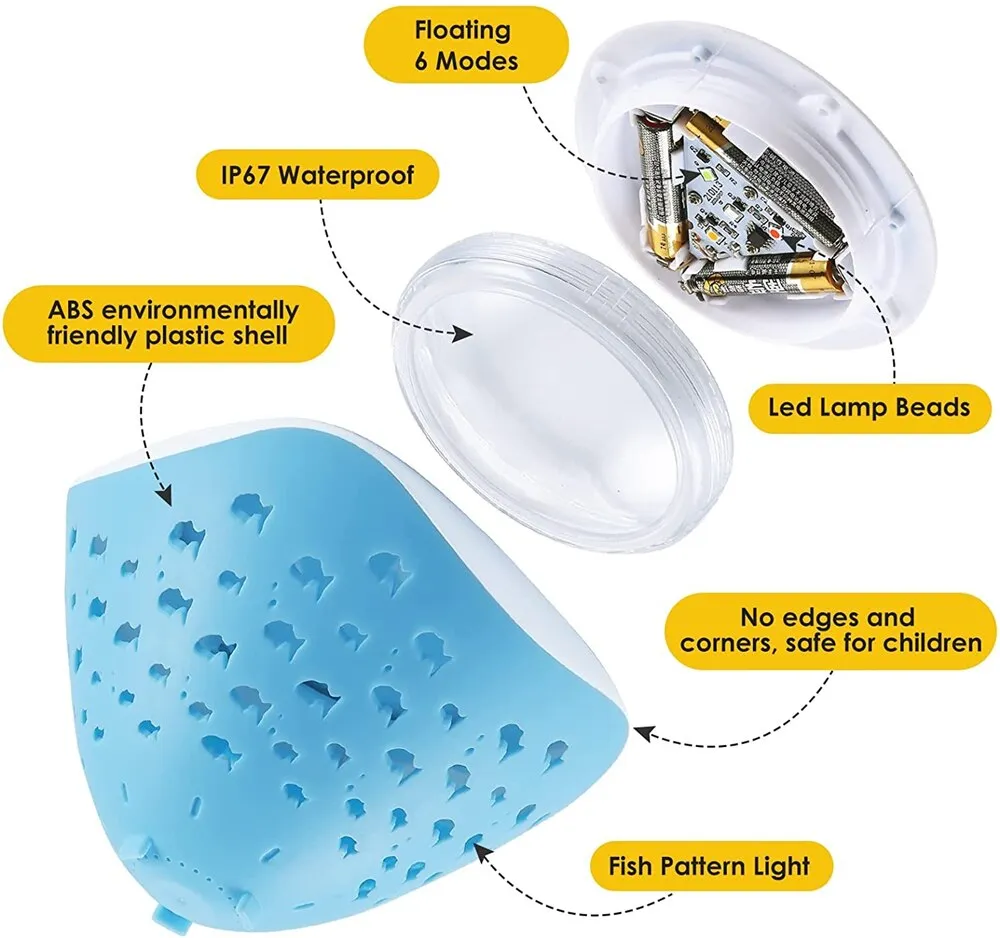 Fish Projection Bathtub Light