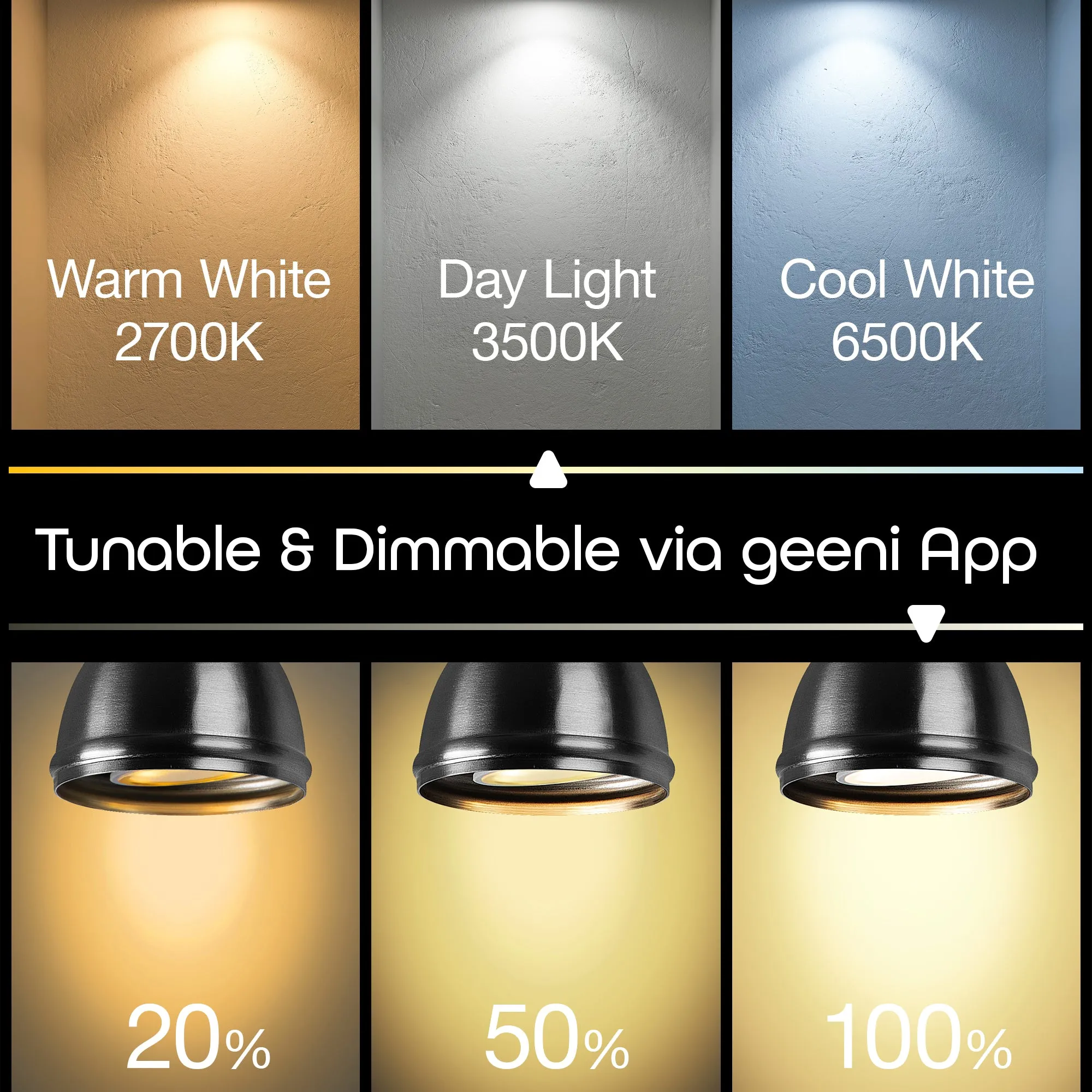 Geeni Lux MR16/GU10 Smart Bulb - Tunable White (2-Pack)