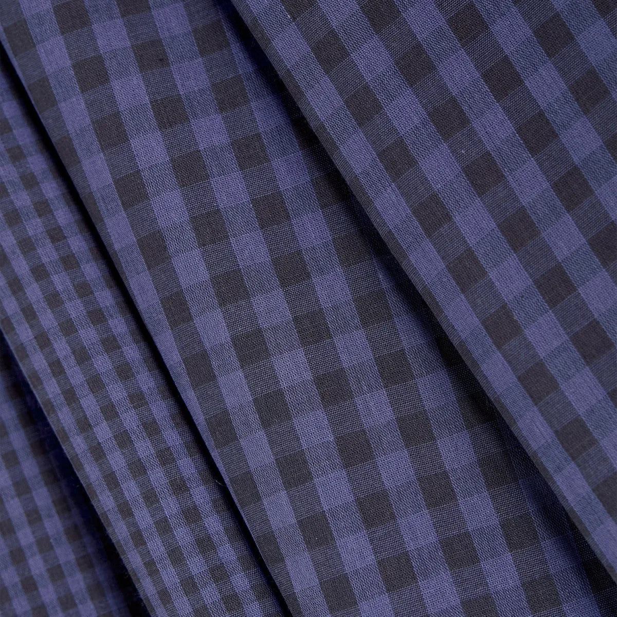 Gingham Double Gauze - Atelier Brunette - Night Cobalt