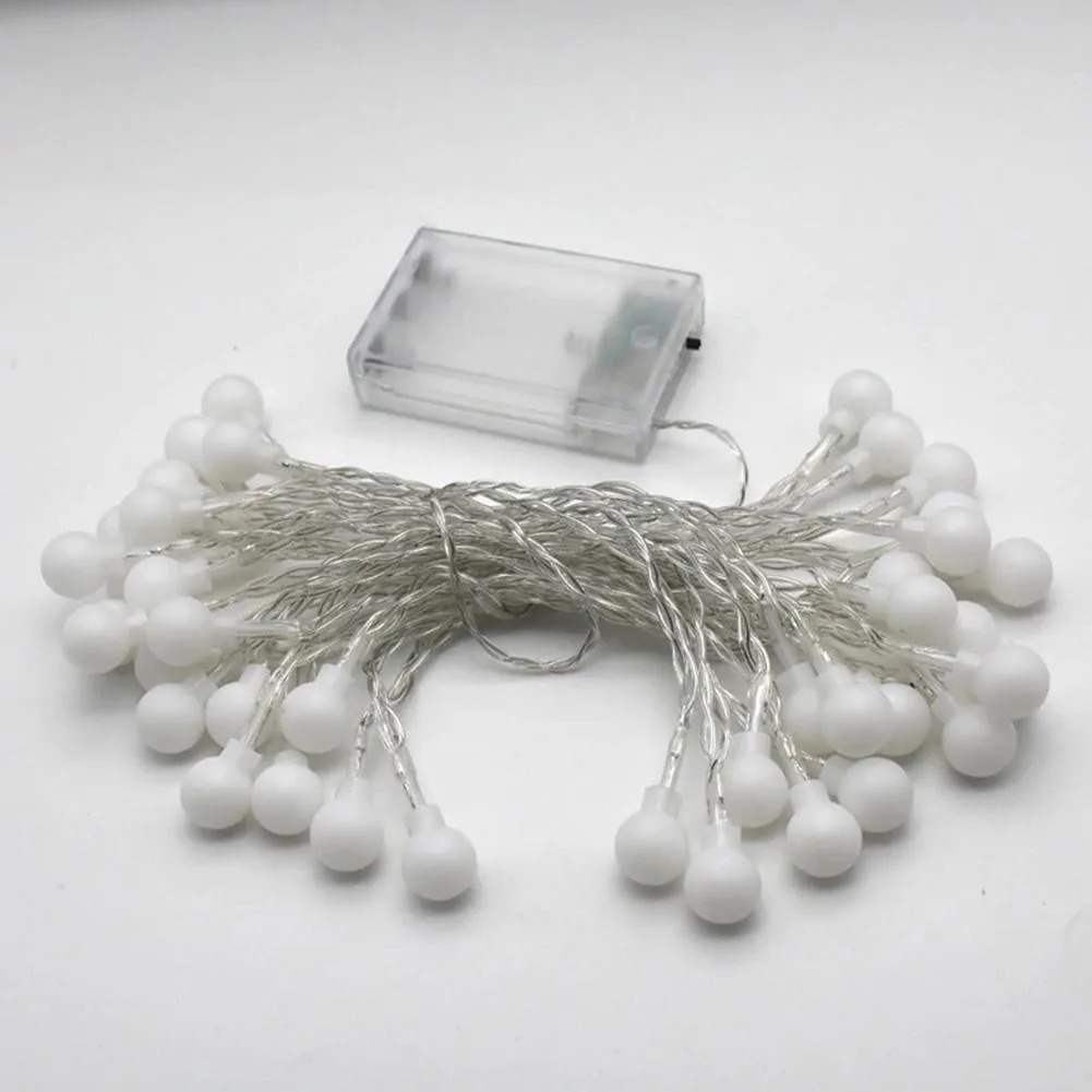 LED Battery Box Round Ball String Light Christmas Party Decorative Lamp