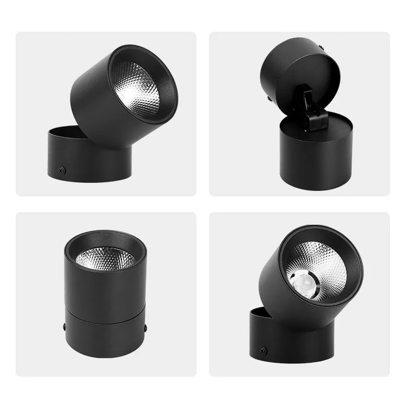 Led Spot Light 220V Spotlight Lamp COB Ceiling Spots Focus Led Downlights Foldable Fixture Down Lights Indoor Lighting For Home