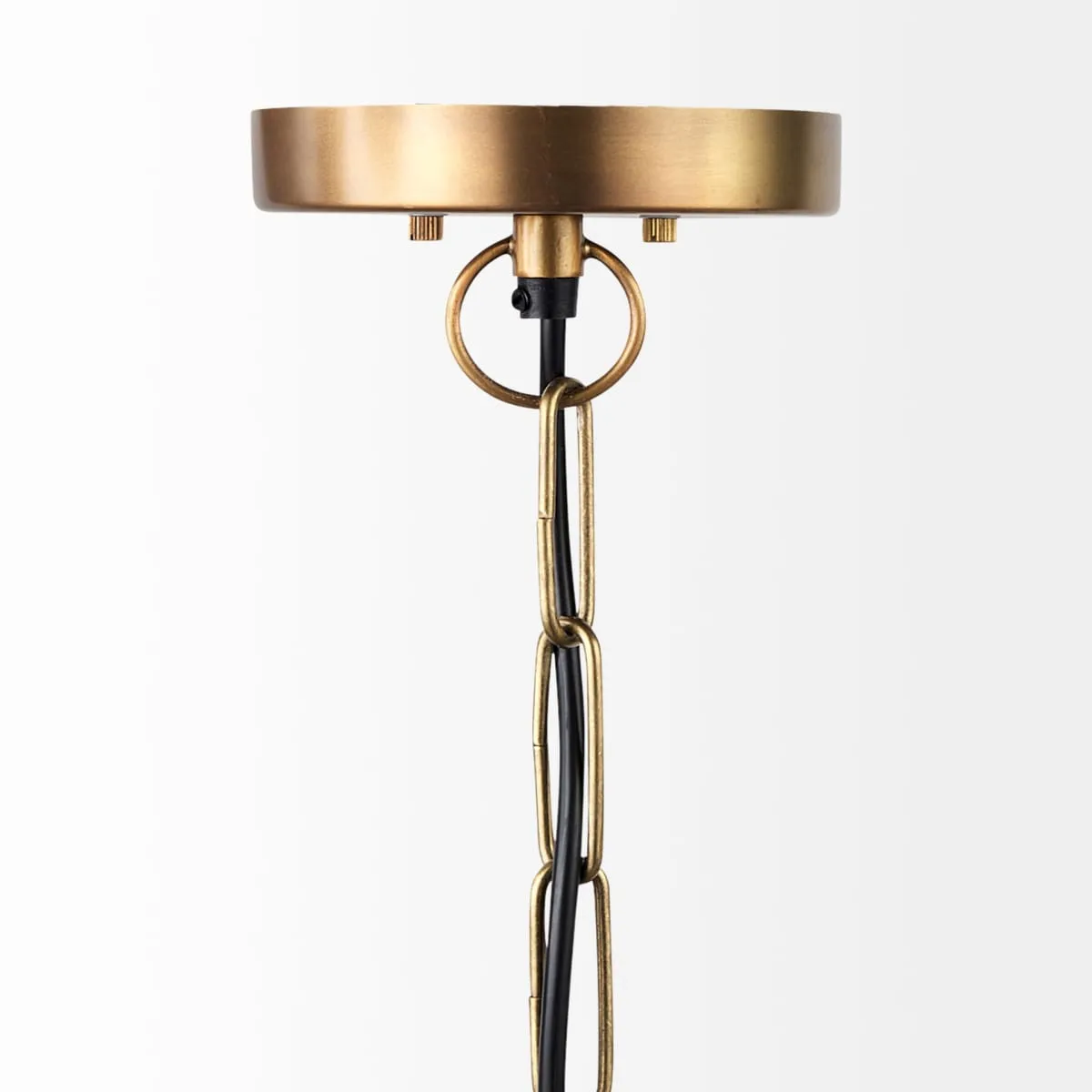 Leighton Pendant Light Gold Metal | Glass Globe