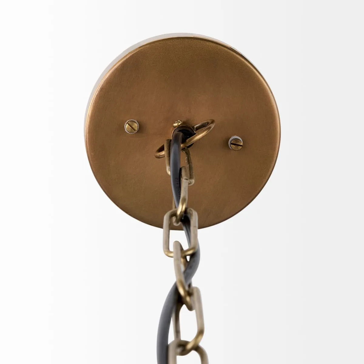 Leighton Pendant Light Gold Metal | Glass Globe