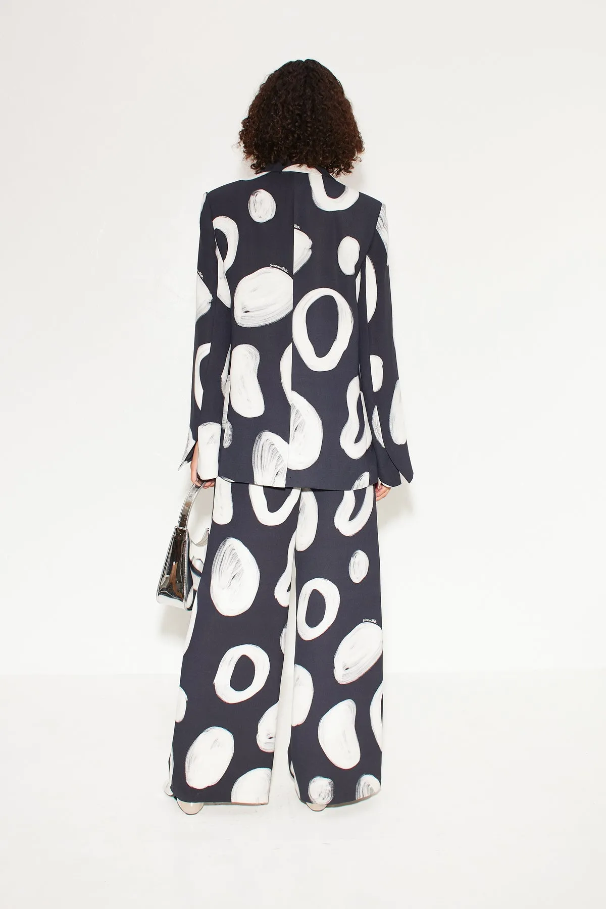 Lennox Printed Crepe Jacket | Painted Dot