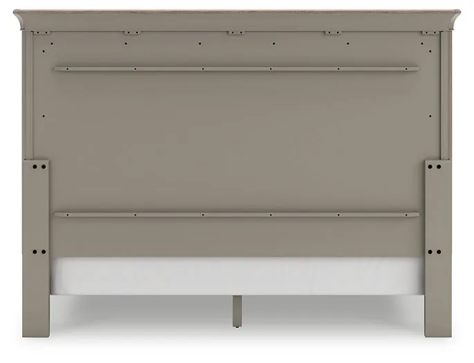 Lexorne California King Sleigh Bed with Mirrored Dresser and 2 Nightstands