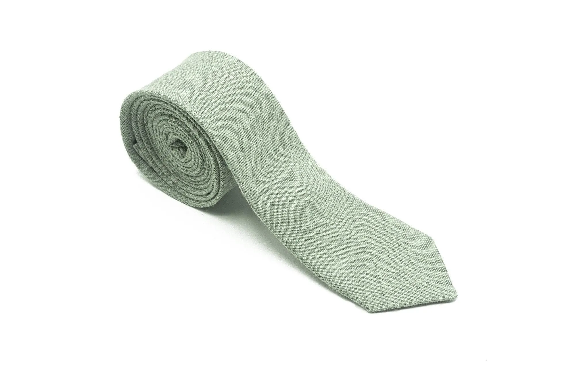 Light Sage Green Bow Tie and Pocket Square Set