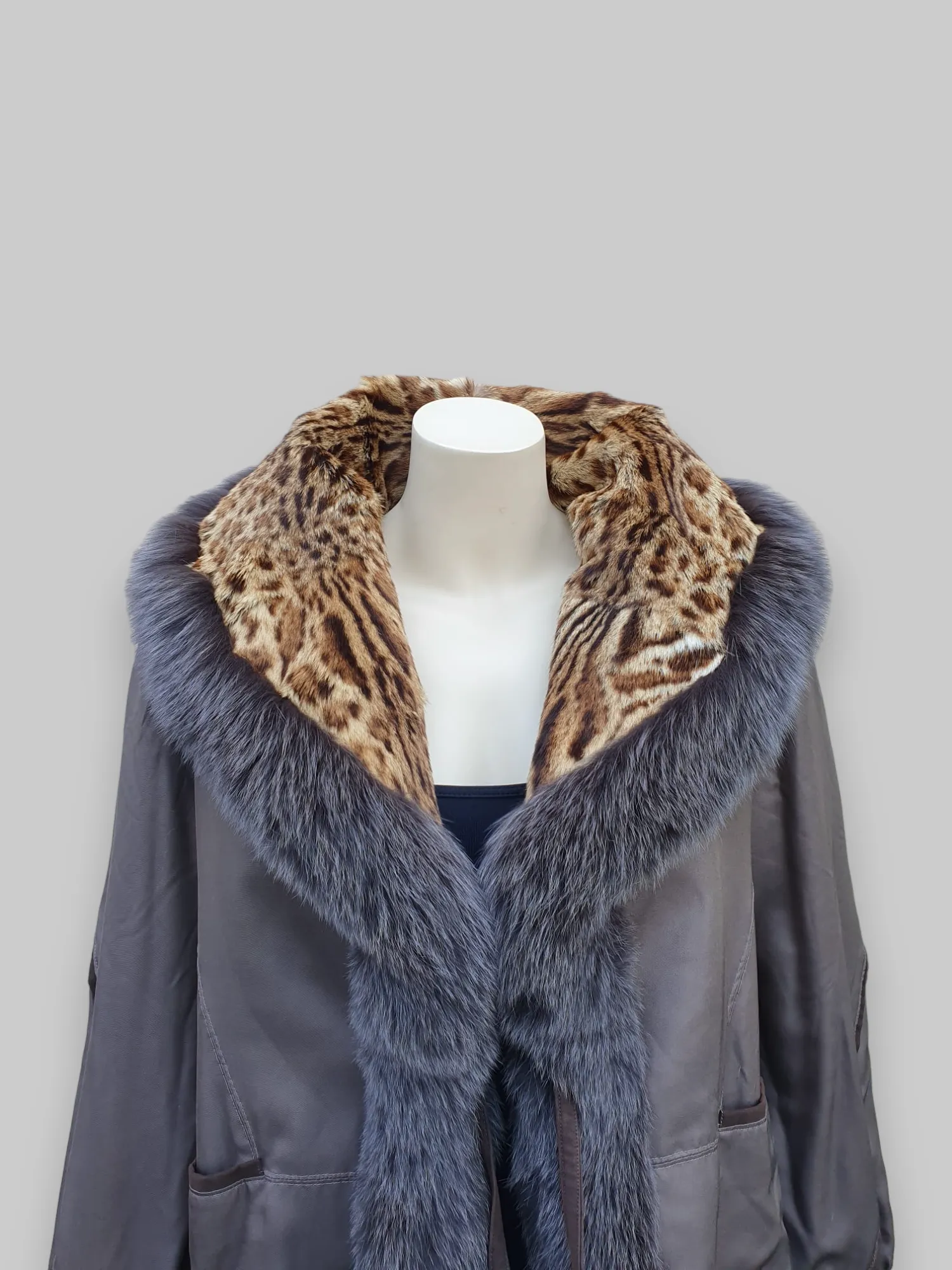 Lipi Cat & Fox Reversible Jacket -Large
