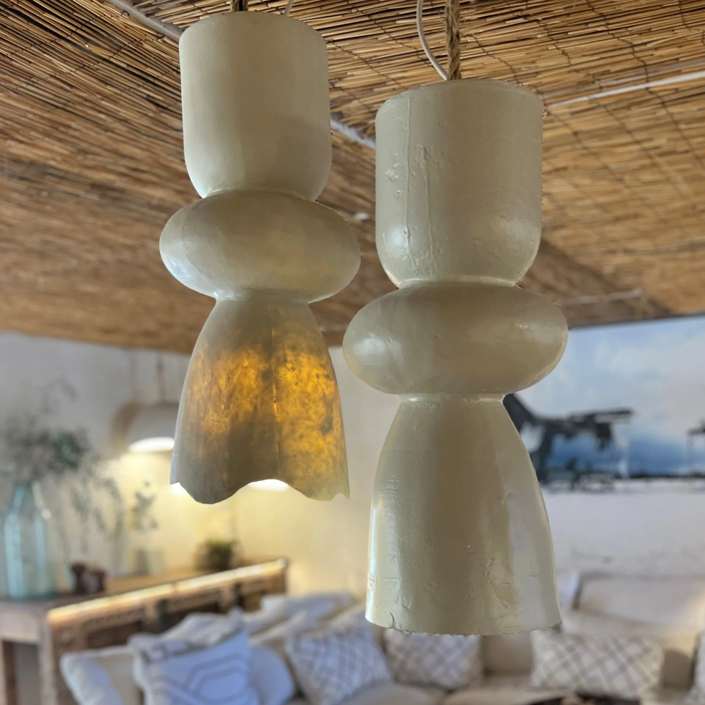 'Malini' Fibreglass Pendant light.