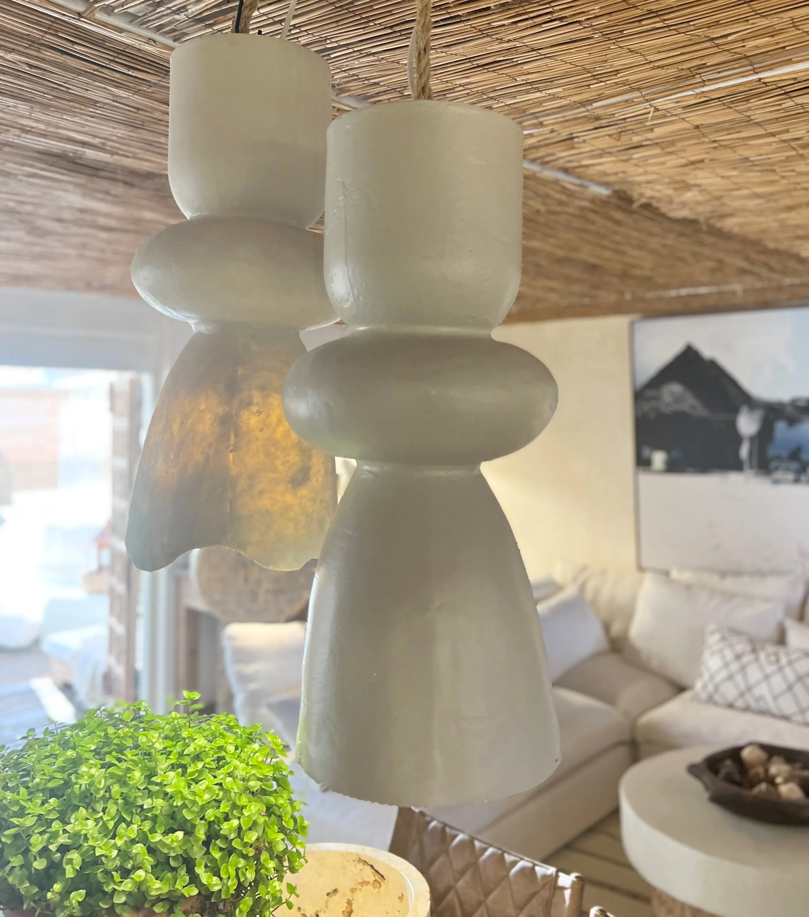 'Malini' Fibreglass Pendant light.