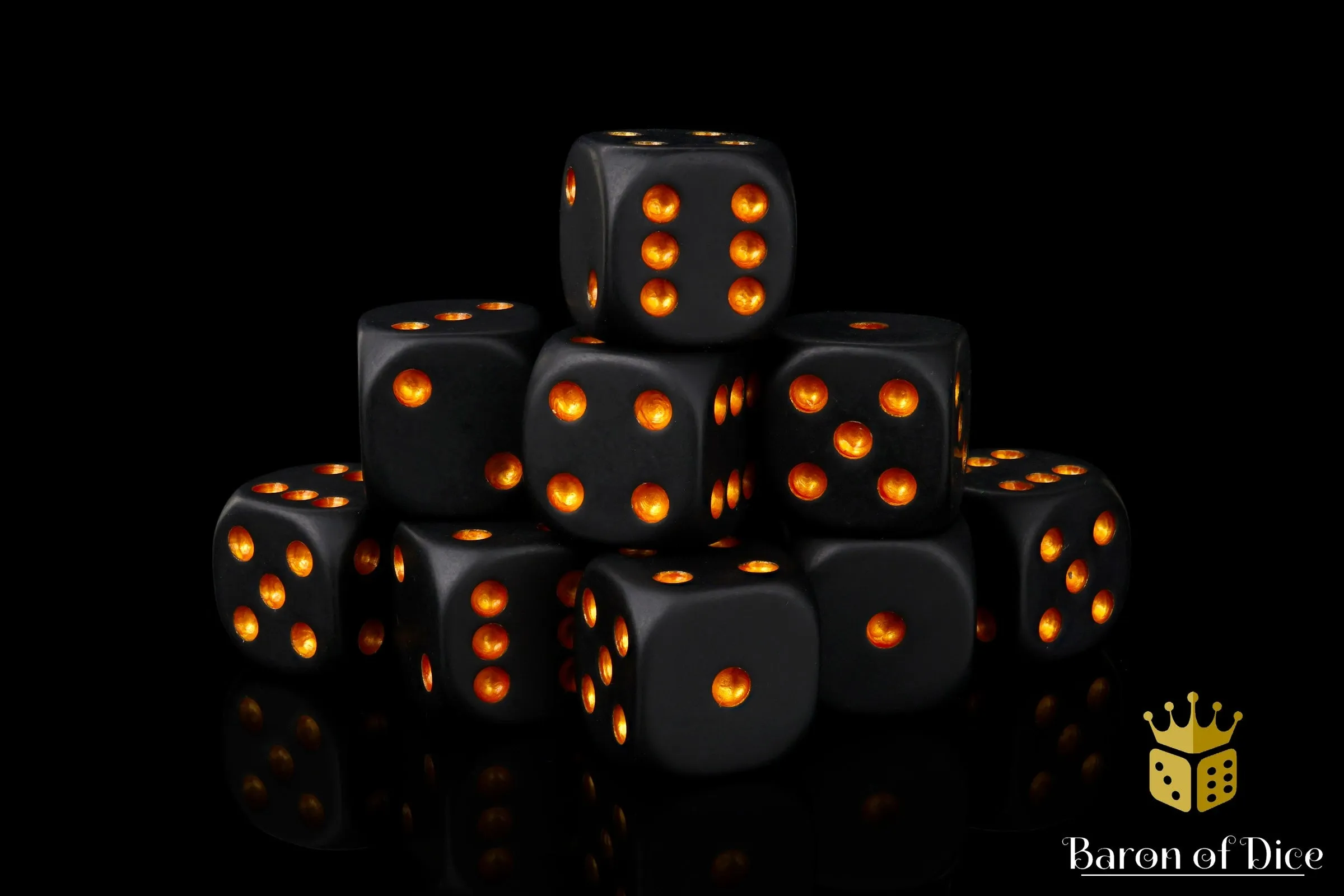 Matte Black Universal Dice