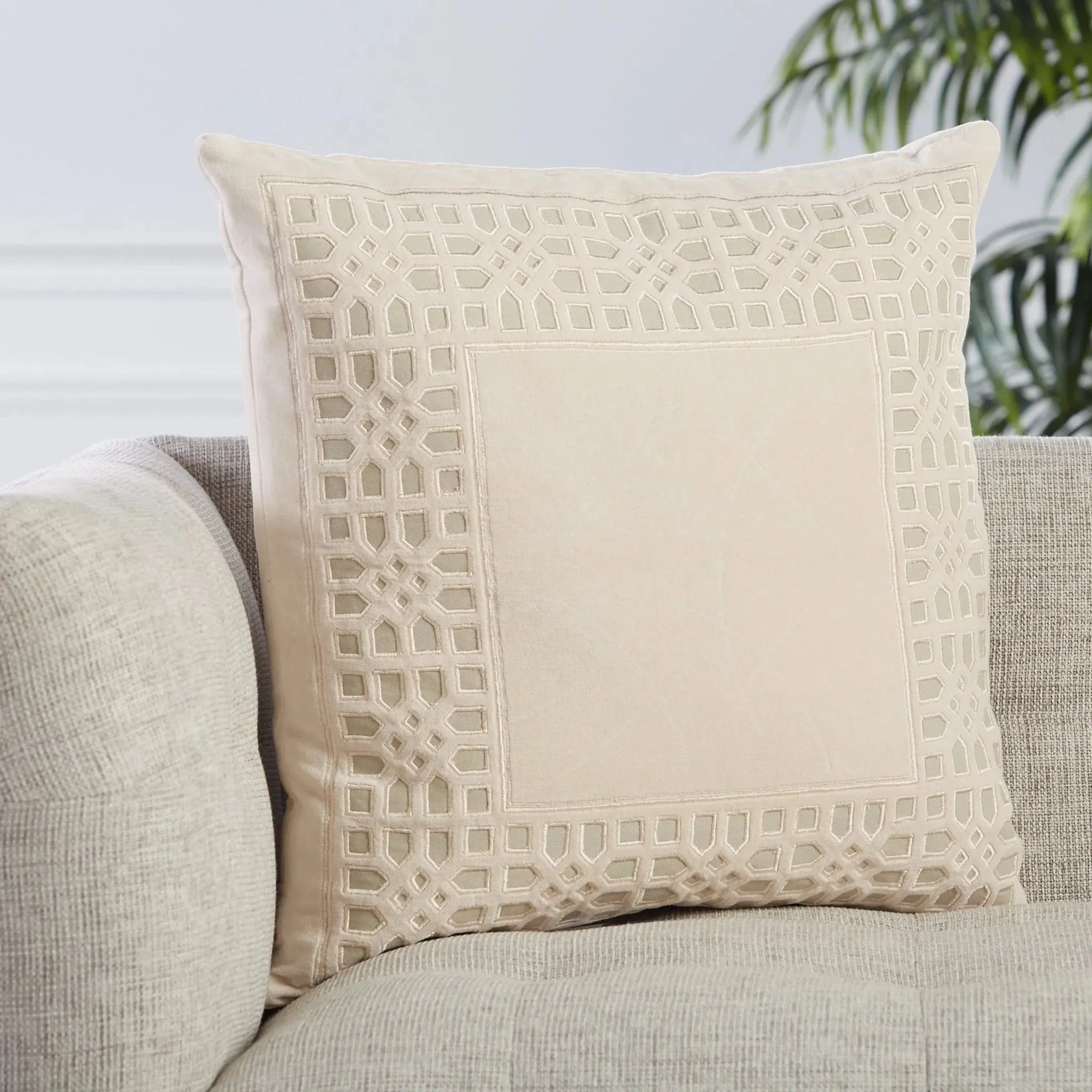 Mezza MEZ03 Beige/Grey Pillow