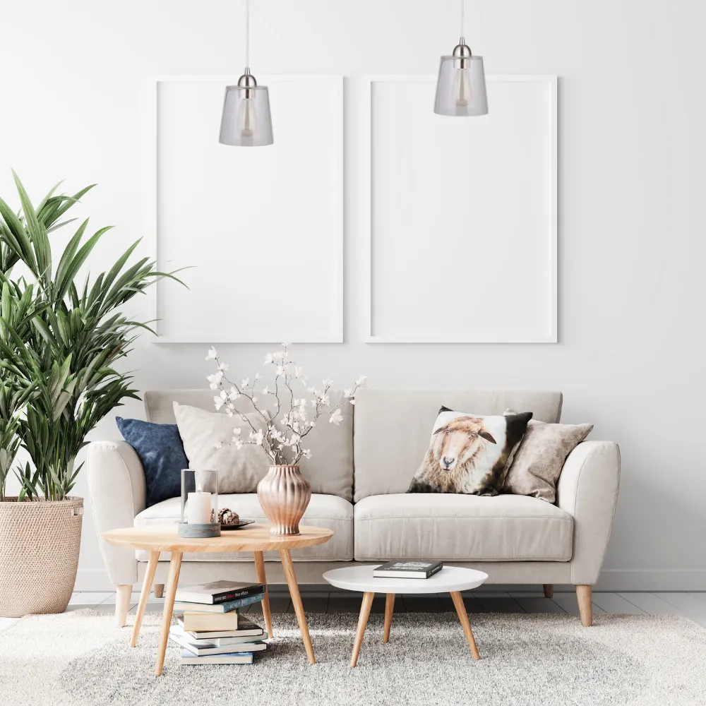 NEW Brushed Nickel Clear Glass Shade Instant Pendant Conversion Kit