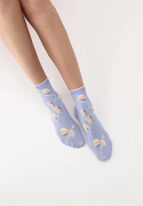 Oroblu Sale Twin Delight Socks (2 Pack) Blue VOBC67019