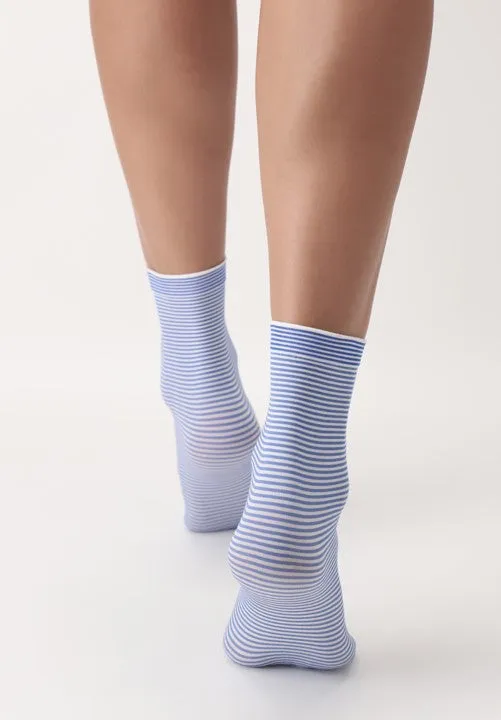 Oroblu Sale Twin Delight Socks (2 Pack) Blue VOBC67019