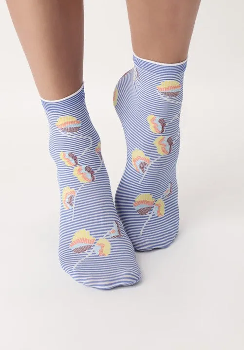 Oroblu Sale Twin Delight Socks (2 Pack) Blue VOBC67019